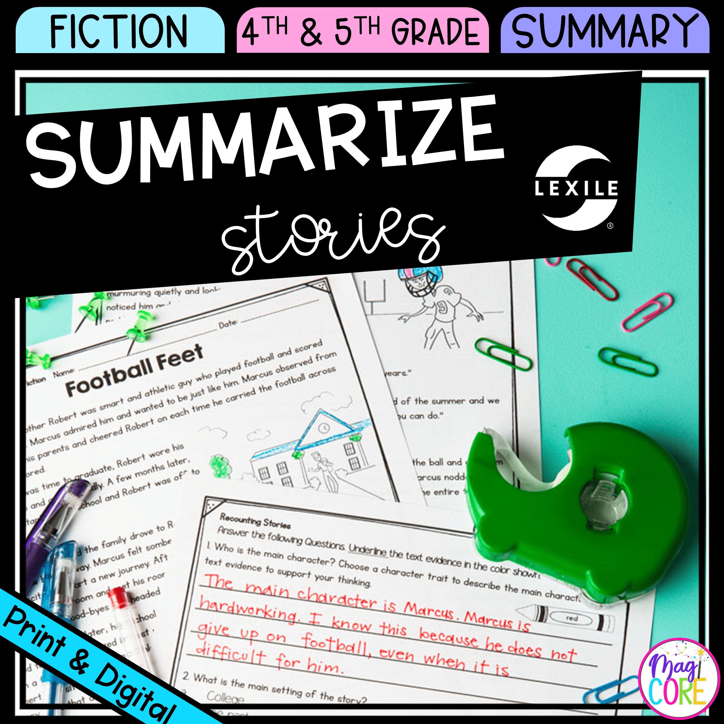 Summarize Stories 4th U0026 5th Grade Reading Comprehension Passages 