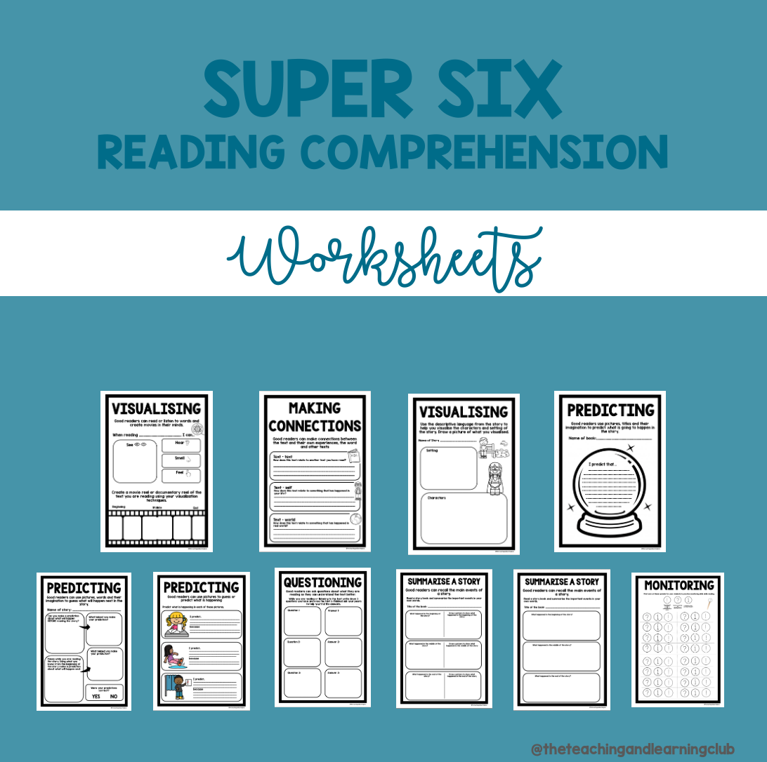 Super Six Reading Comprehension Worksheets Australian Teachers Marketplace