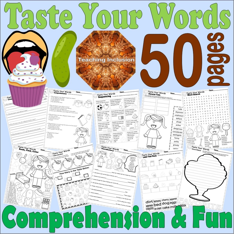 Kindness Reading Comprehension Worksheets