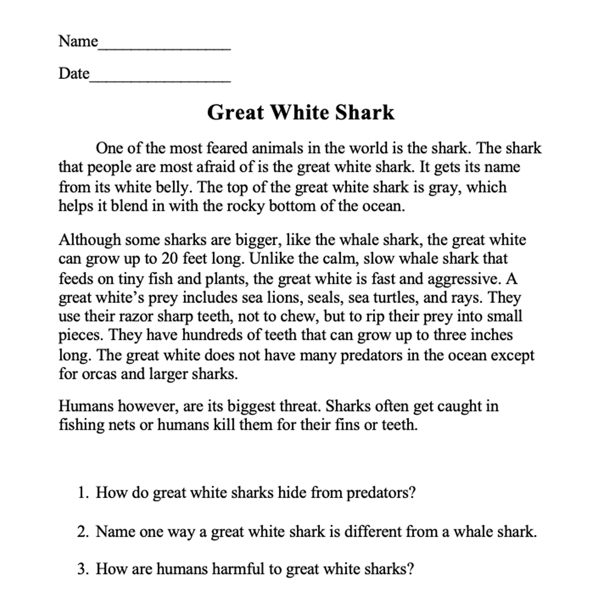 Teaching ESL Reading Comprehension Worksheets Fir Grades Worksheets Library