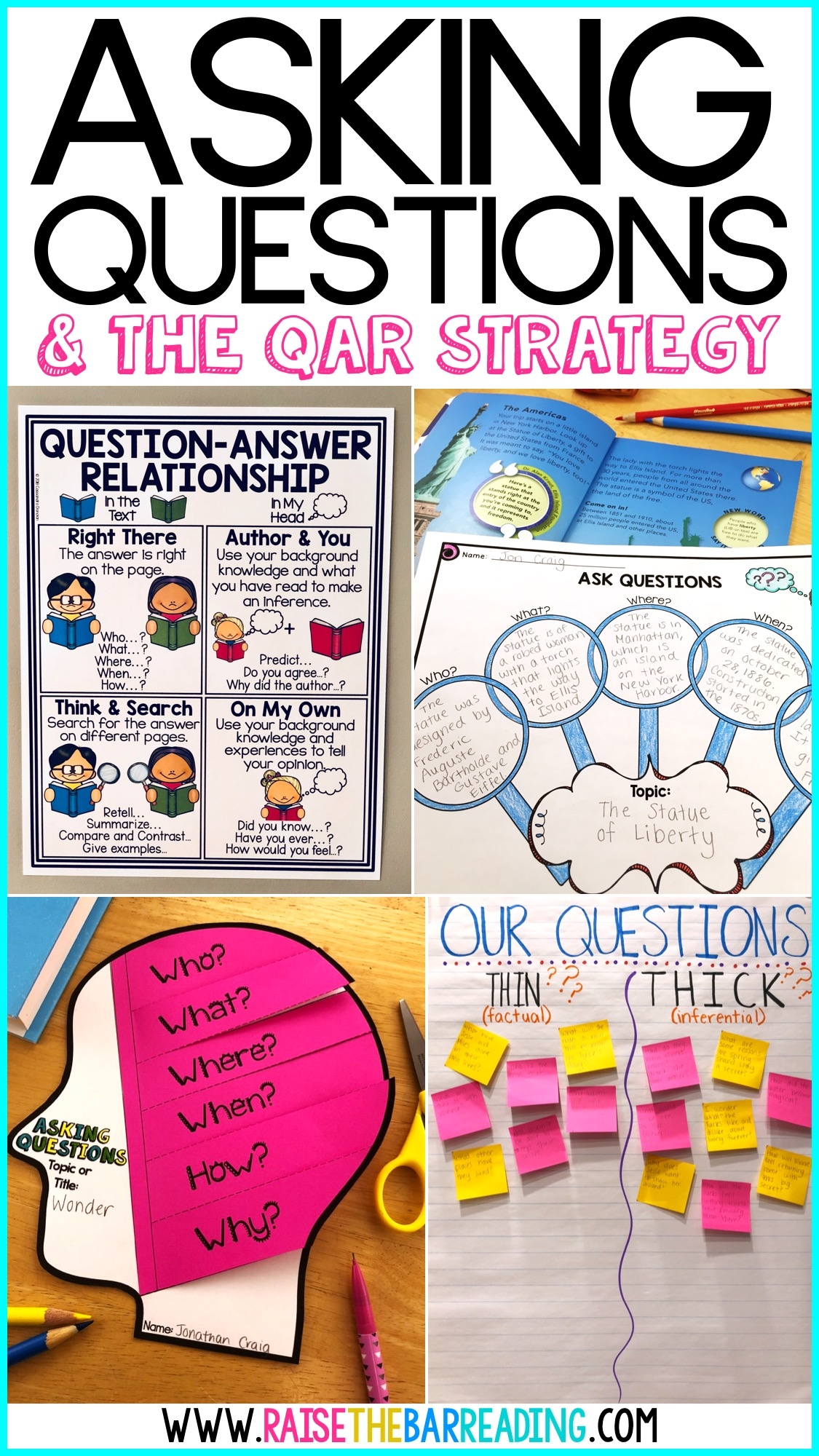 Teaching Reading Comprehension Strategies Asking Questions U0026 QAR Strategy Raise The Bar Reading