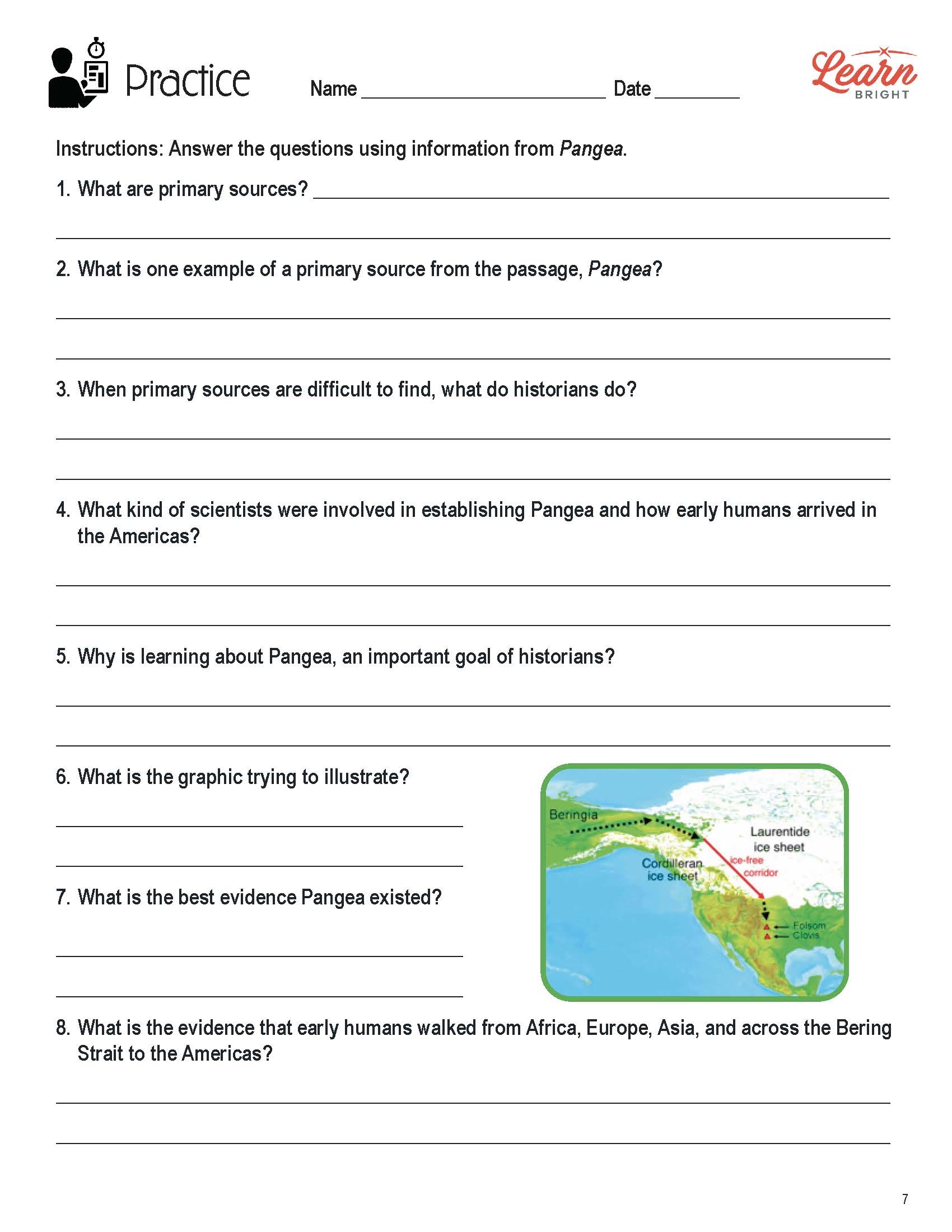 Teaching Students About Pangea With Virtual Simulations Gizmos Worksheets Library