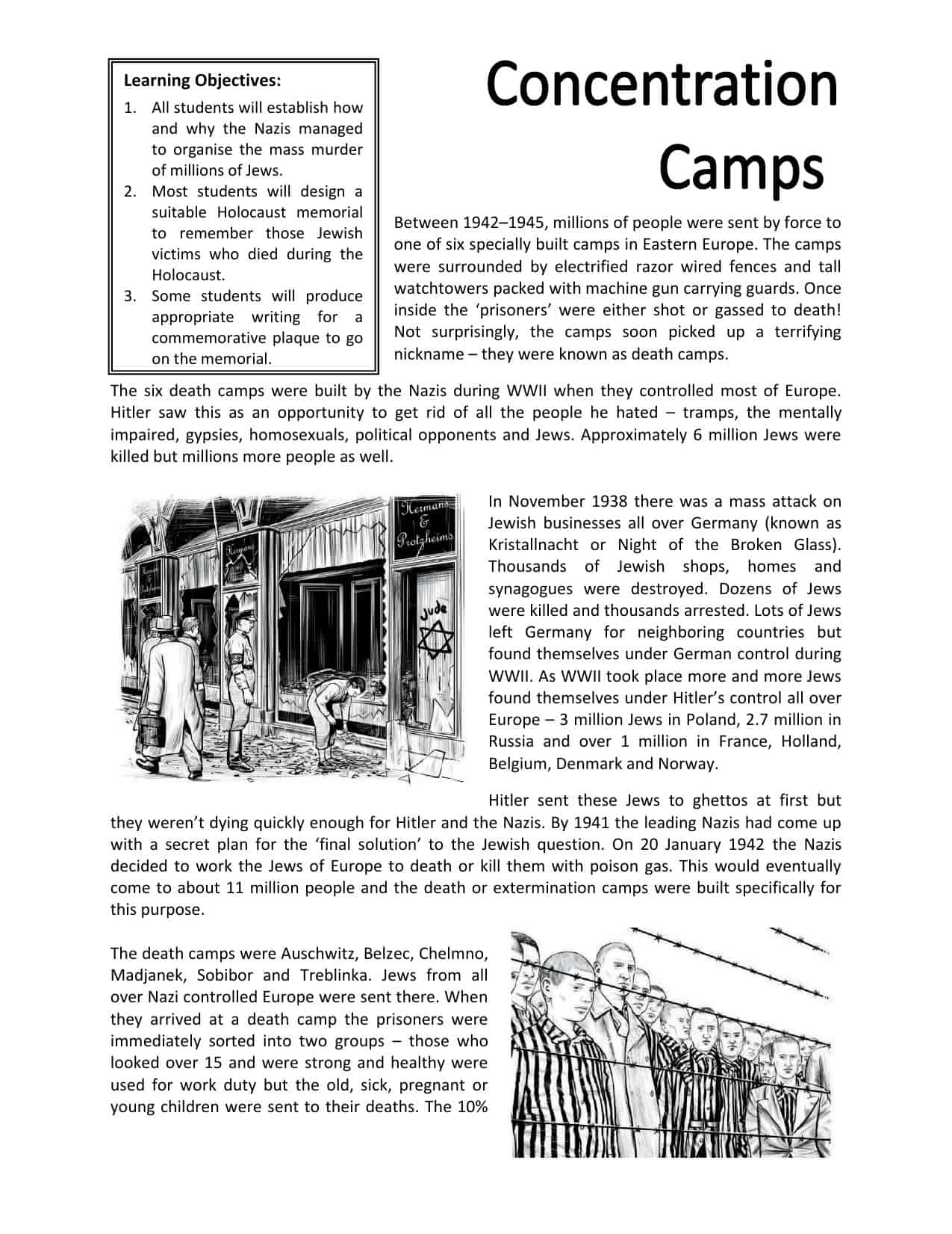 The Holocaust Worksheets KS3 U0026 KS4 Lesson Plans U0026 Resources