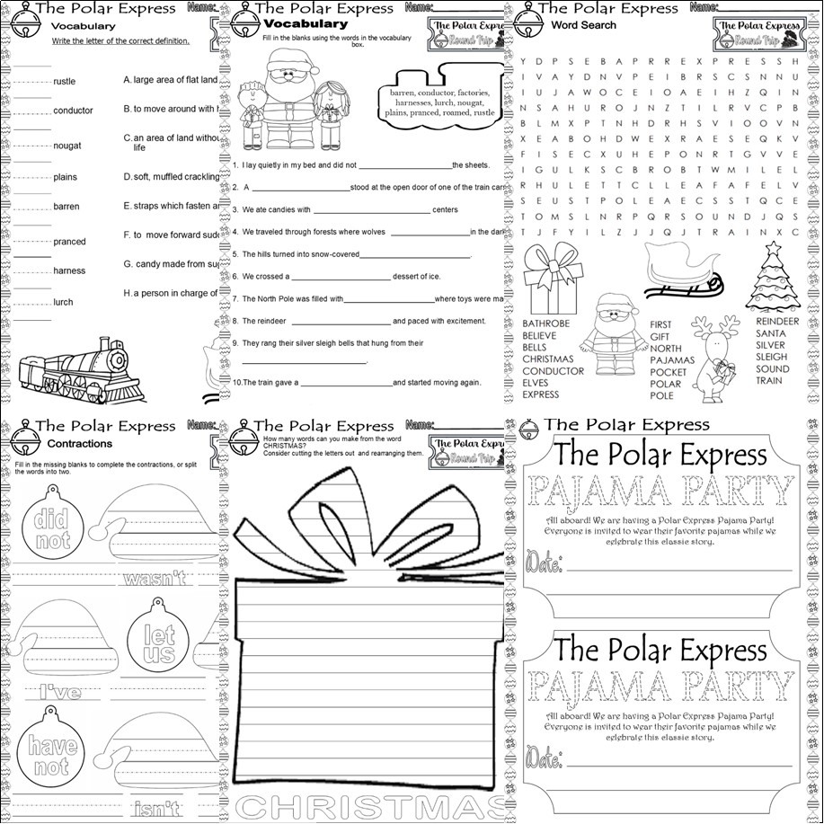 The Polar Express Christmas Read Aloud Book Companion Reading 