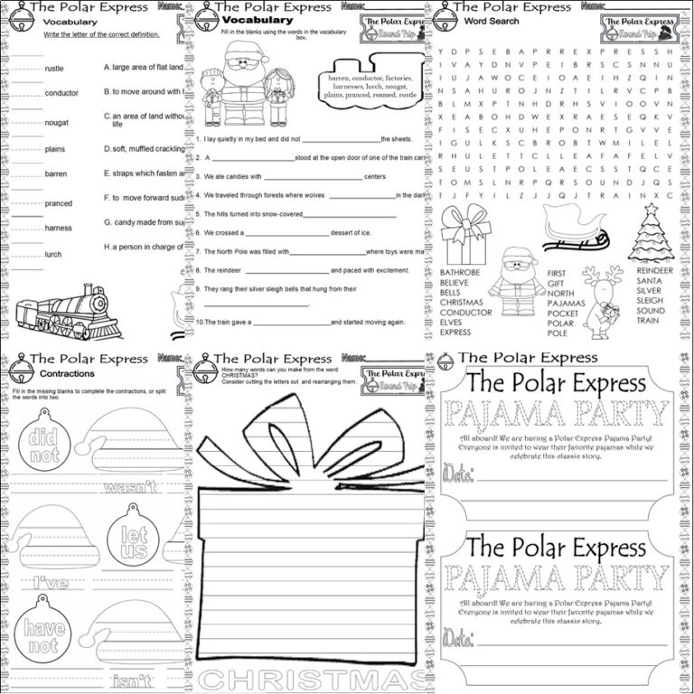 The Polar Express Christmas Read Aloud Book Companion Reading Comprehension Worksheets Made By Teachers