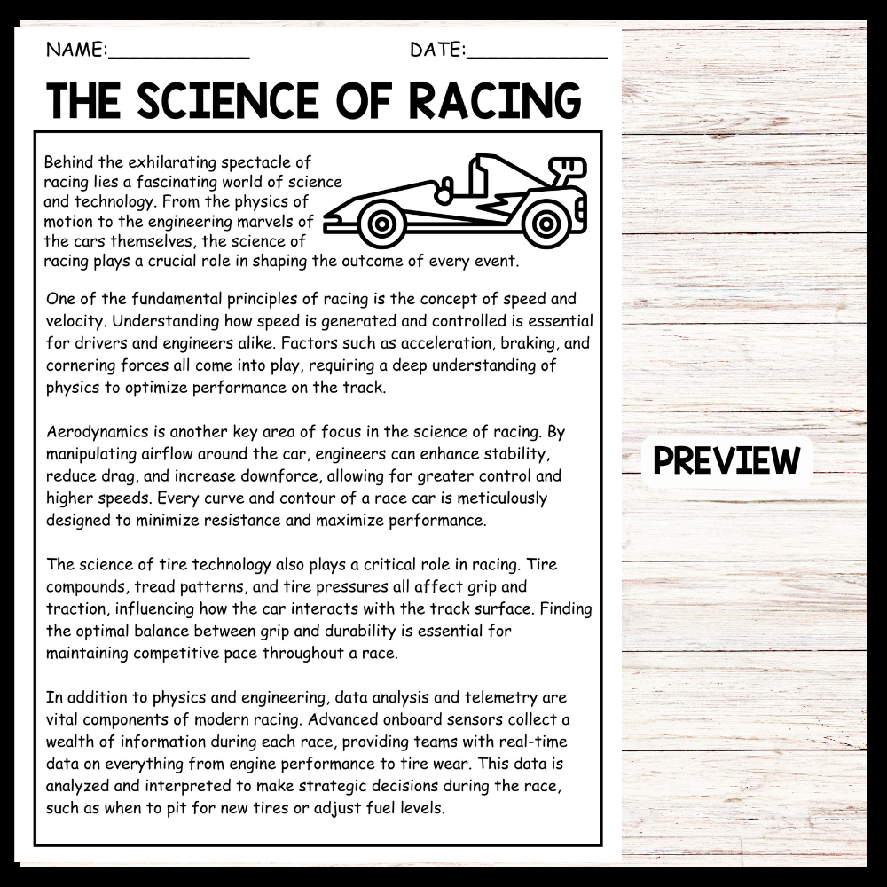 THE SCIENCE OF RACING