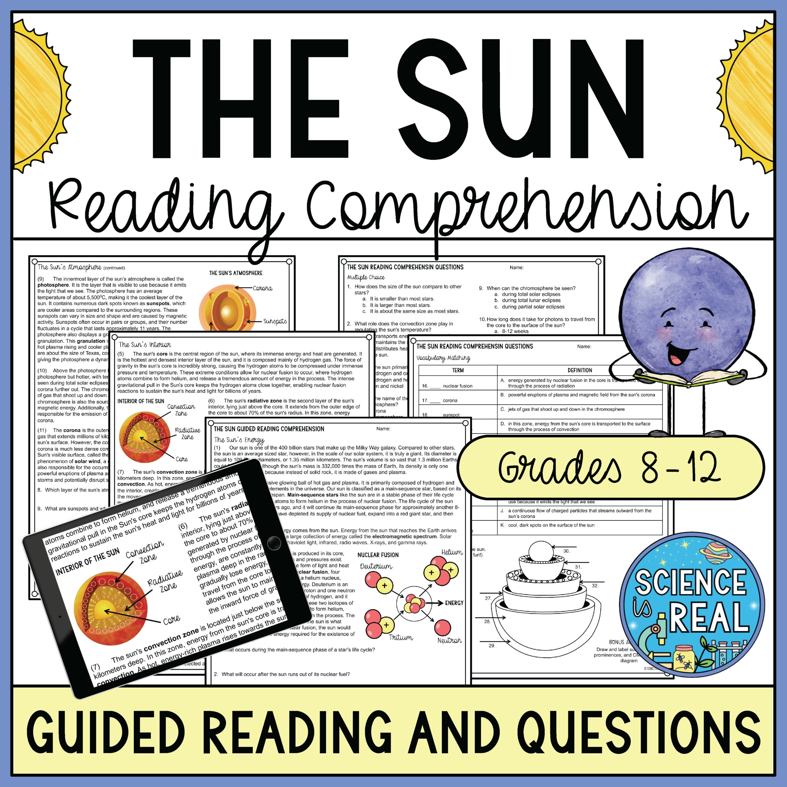6th Grade Science Reading Comprehension Worksheets