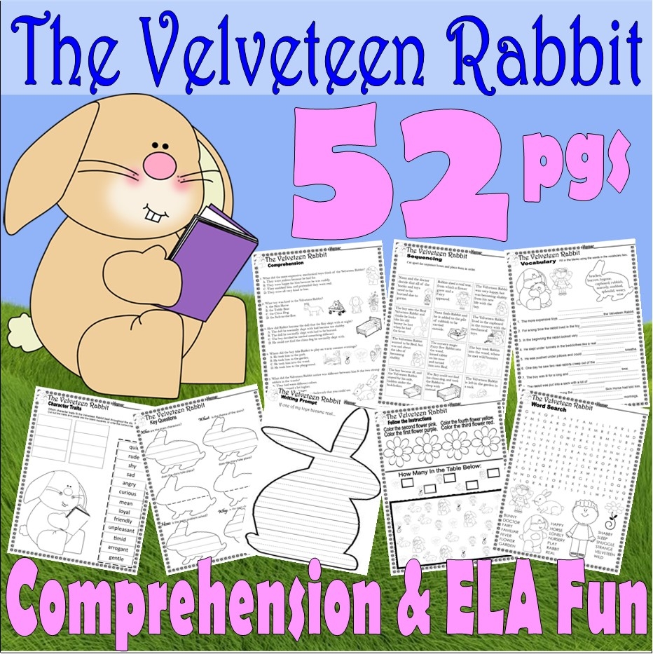 The Velveteen Rabbit Read Aloud Book Companion Reading Comprehension Worksheets Made By Teachers