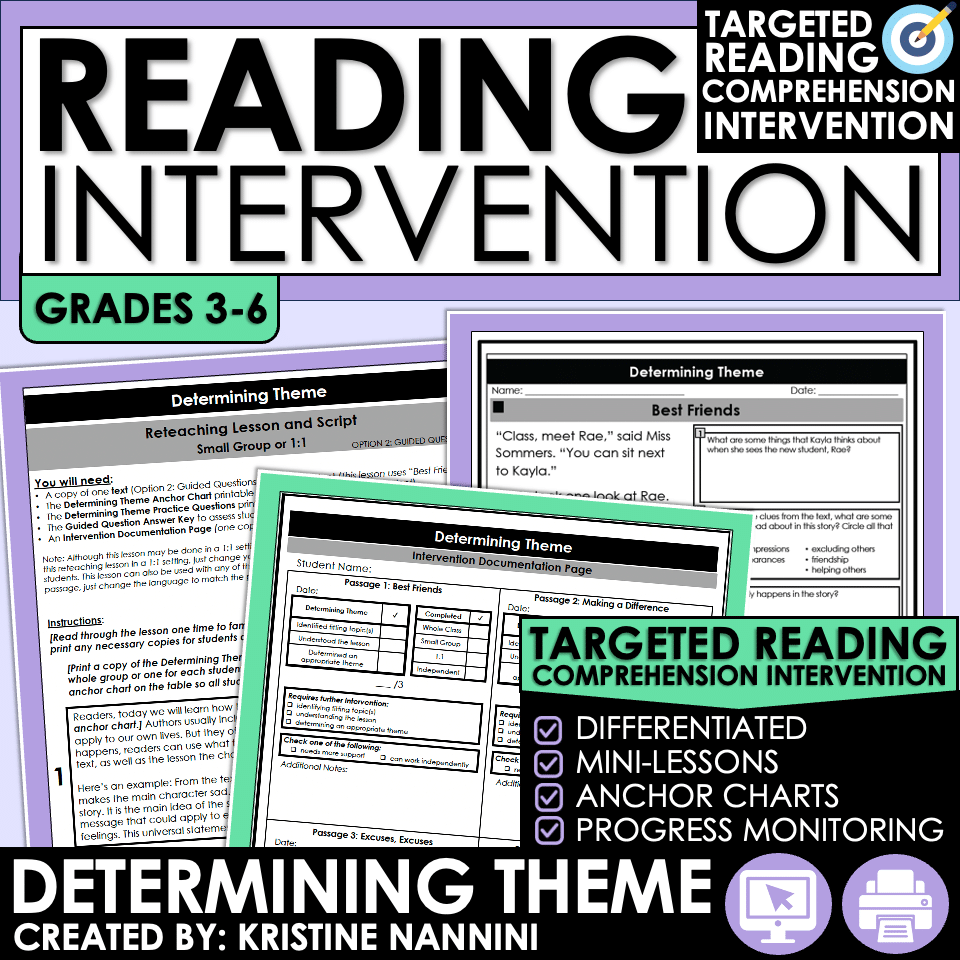 Reading Comprehension Notes Worksheet