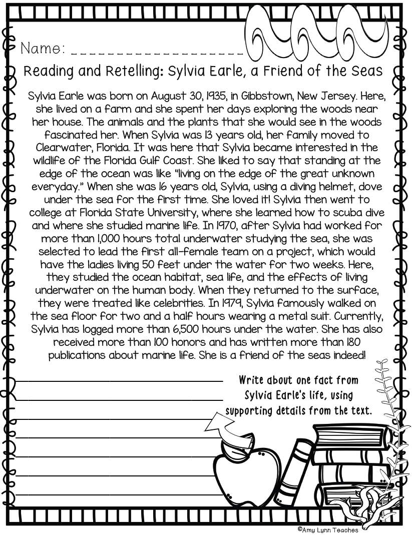 Third Grade Ocean Themed Worksheets 100 Standards Aligned Printables Made By Teachers
