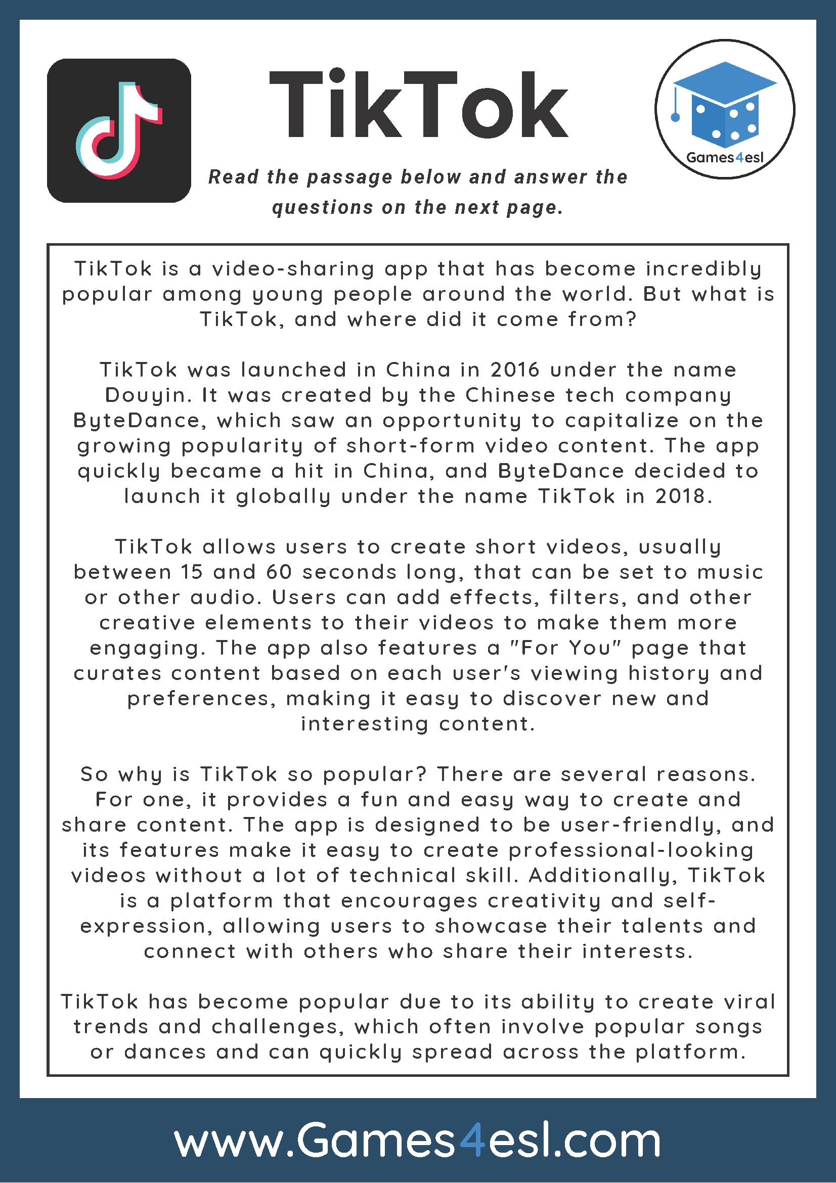 High School Reading Comprehension Practice Worksheets