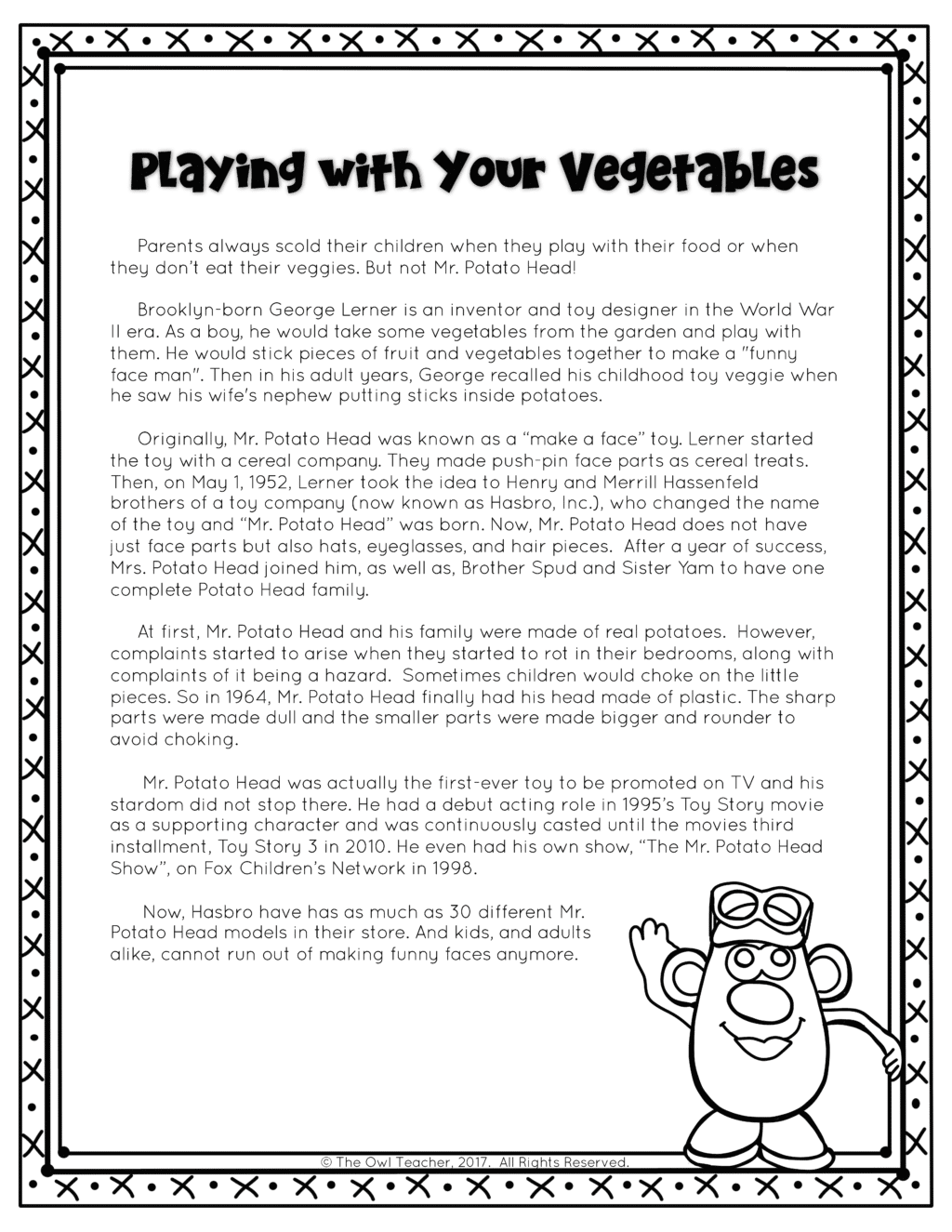 Inventions Reading Comprehension Worksheet Pdf