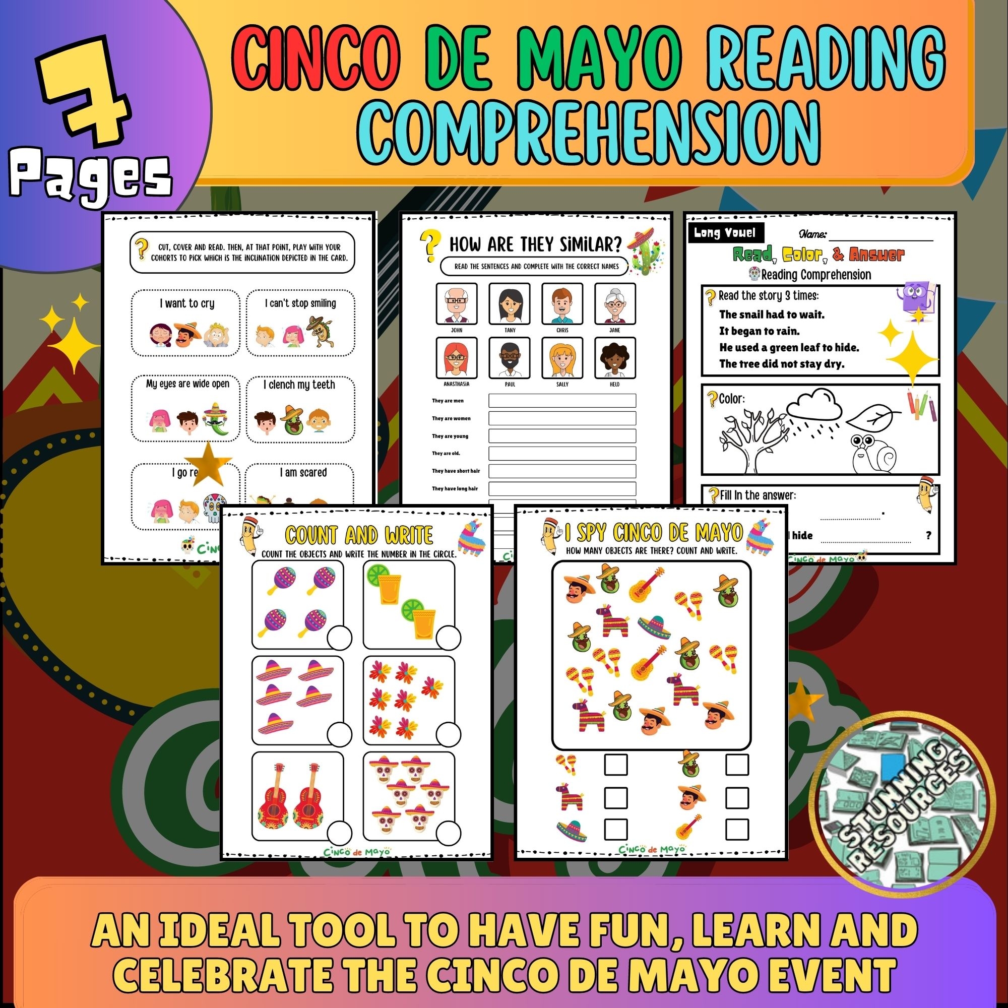 UEFINAL Cinco De Mayo Reading Comprehension Cinco De Mayo Activities Worksheet Made By Teachers