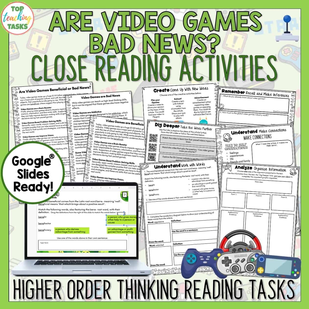 Game Sites For Reading Comprehension Worksheets