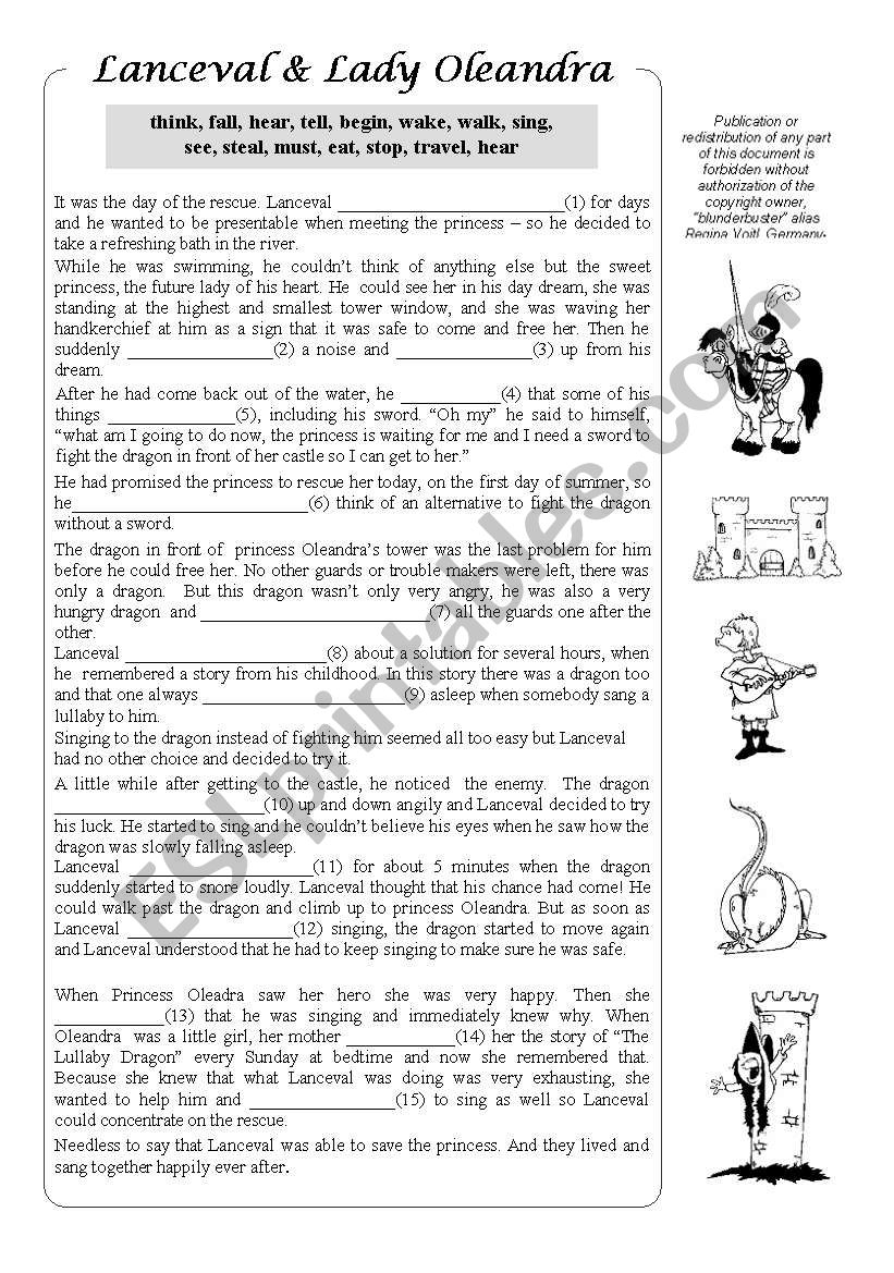 Mixed Past Tense Reading Comprehension Worksheets
