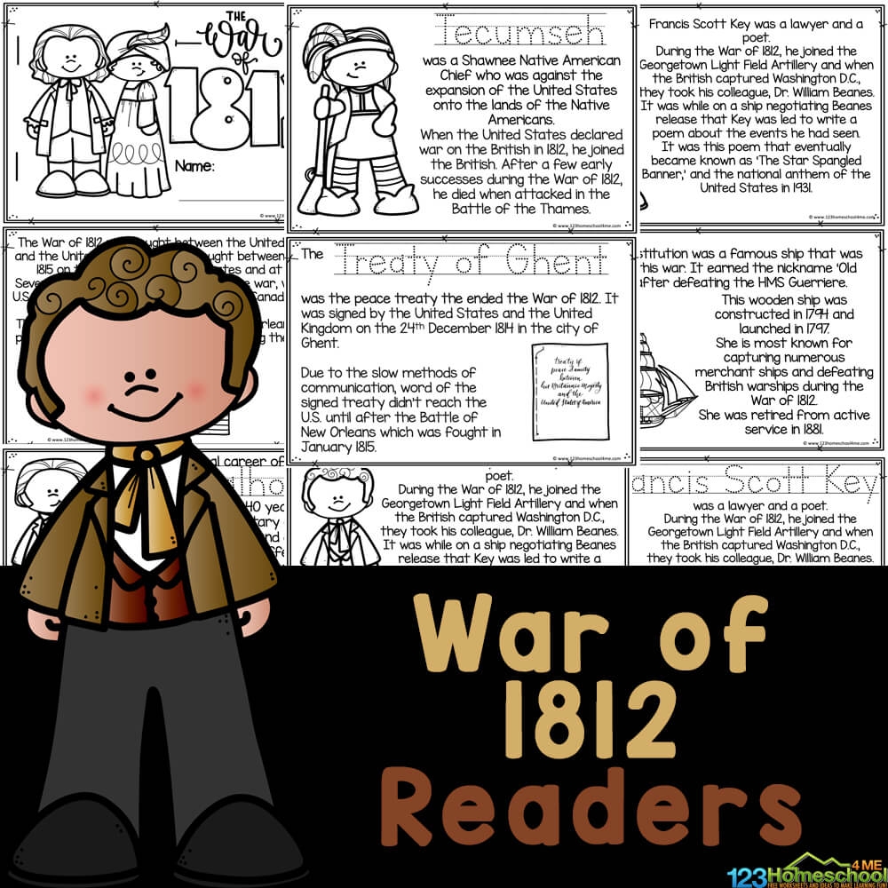 War Of 1812 For Kids Printable Reader