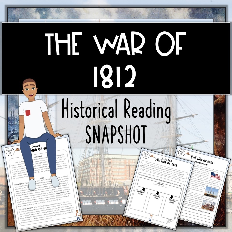 War Of 1812 Reading Comprehension Worksheets