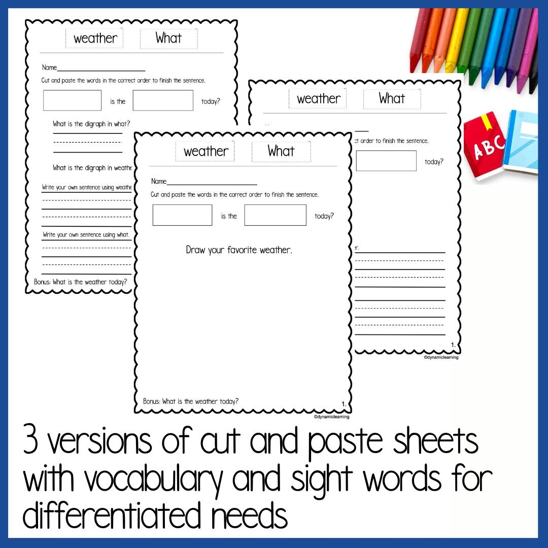 Weather Reading Comprehension Worksheet