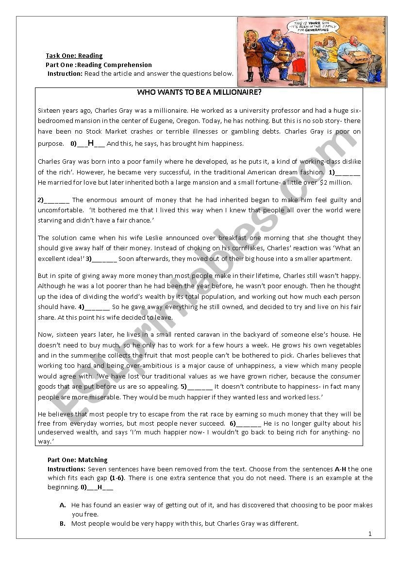 Worksheet ESL Worksheet By Ebruuc