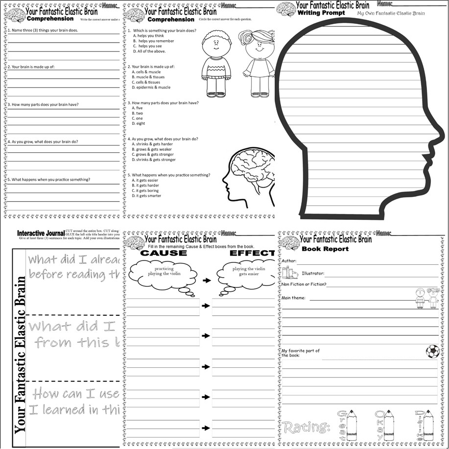 Your Fantastic Elastic Brain Read Aloud Book Companion Reading Comprehension Made By Teachers